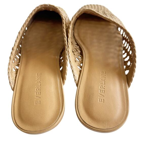 Everlane The Day Mule in Woven Nappa Leather Tan Size 7 - Picture 9 of 12